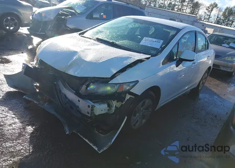 2013 Honda Civic Lx z USA, uszkodzony, nr VIN 2HGFB2F54DH563221
